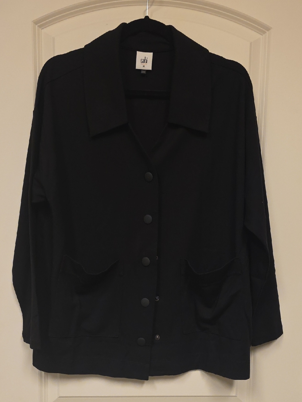 CAbi Black Button-Front Shirt
